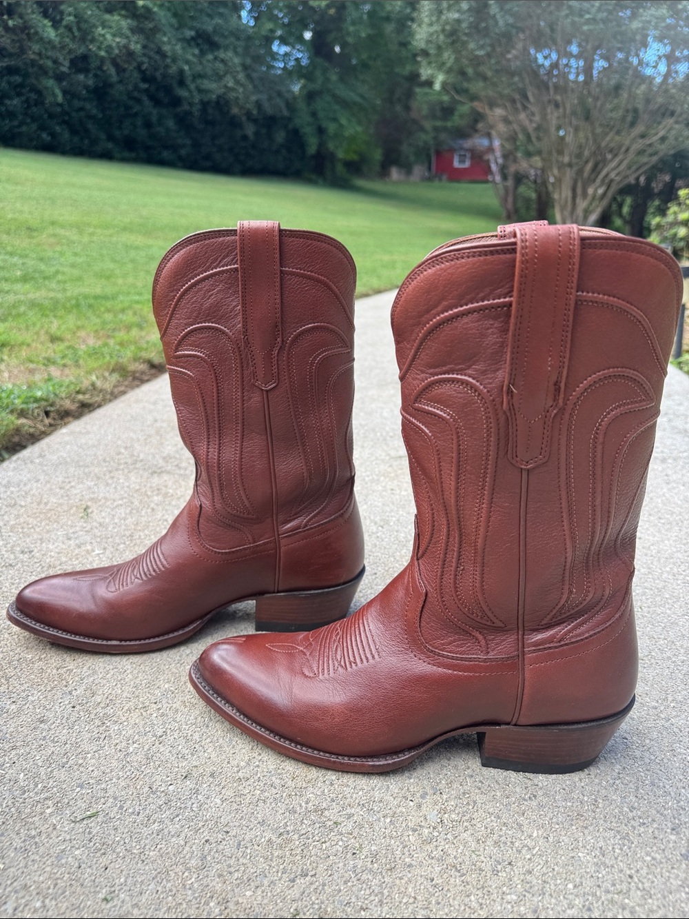 Tecova Women’s Brown Leather Western Cowboy Boots - Picture 5 of 12